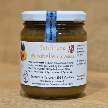 Confiture de Mirabelle du Valais