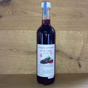 Vinaigre artisanal de vin rouge du Valais